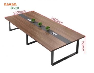 Bàn họp chân sắt – Giải pháp nội thất văn phòng tối ưu-BHS 013