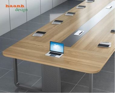 Bàn Họp Chân Sắt Đẹp Kết Hợp Mặt Gỗ MDF Chống Ẩm Cao Cấp-BHS 016