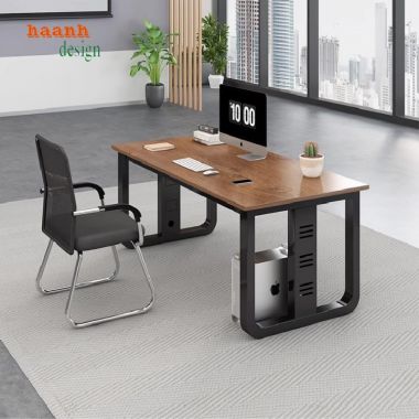 Đẳng cấp bàn họp chân sắt mặt gỗ cho văn phòng hiện đại-BHS 006