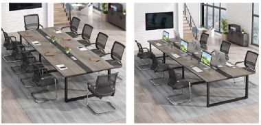 Bàn họp văn phòng chân sắt và sự bền bỉ theo thời gian-BHS 008