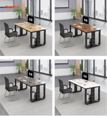 Đẳng cấp bàn họp chân sắt mặt gỗ cho văn phòng hiện đại-BHS 006