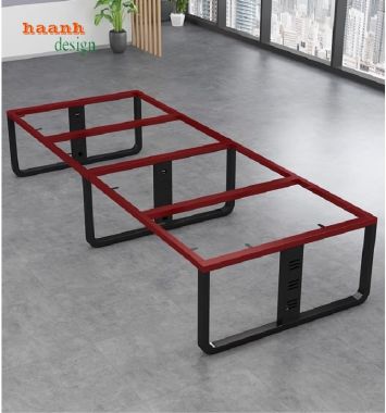 Đẳng cấp bàn họp chân sắt mặt gỗ cho văn phòng hiện đại-BHS 006