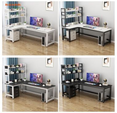 Bàn làm việc sắt sơn tĩnh điện kết hợp gỗ BLS001