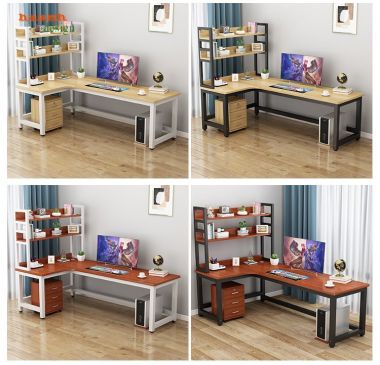 Bàn làm việc sắt sơn tĩnh điện kết hợp gỗ BLS001