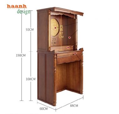 Khám Phá Sự Tinh Xảo Của Bàn Thờ Phật Gỗ Giả Cổ-BTP 006