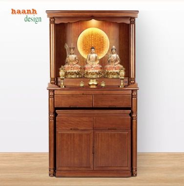 Khám Phá Sự Tinh Xảo Của Bàn Thờ Phật Gỗ Giả Cổ-BTP 006