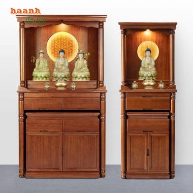 Khám Phá Sự Tinh Xảo Của Bàn Thờ Phật Gỗ Giả Cổ-BTP 006