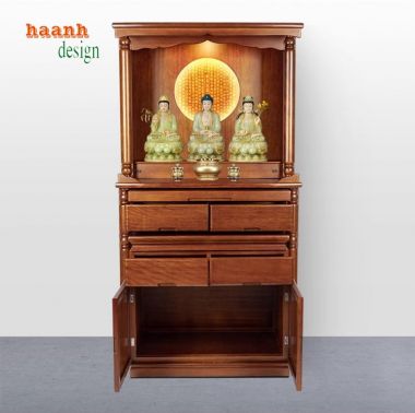 Khám Phá Sự Tinh Xảo Của Bàn Thờ Phật Gỗ Giả Cổ-BTP 006