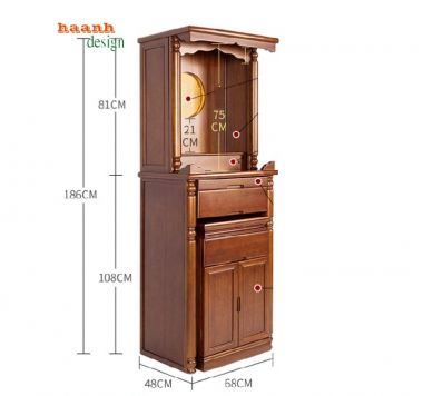 Khám Phá Sự Tinh Xảo Của Bàn Thờ Phật Gỗ Giả Cổ-BTP 006