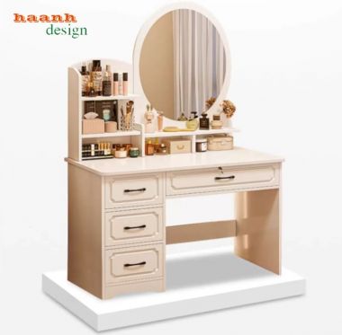 Bàn Trang Điểm Gỗ Công Nghiệp Đẹp – Giải Pháp Nội Thất-BTH 009