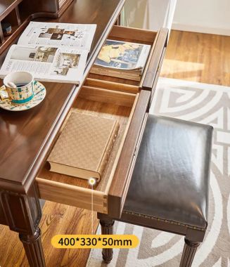 Bàn gỗ trang điểm cao cấp phong cách cổ điển Mỹ sang trọng-BTA 017