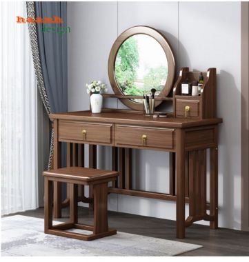 Bàn trang điểm gỗ tự nhiên phong cách hiện đại BTH 002