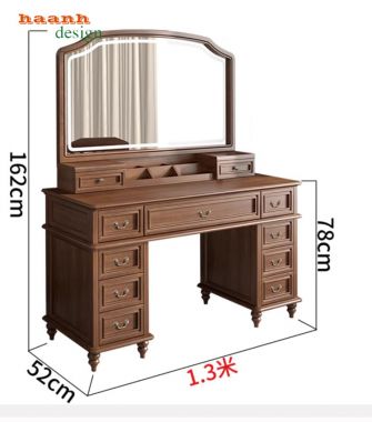 Bàn trang điểm tân cổ điển - phong cách và ấn tượng - BTA 002