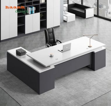 Xu Hướng Bàn Trưởng Phòng Hiện Đại Gỗ Công Nghiệp 2026-BTF 007