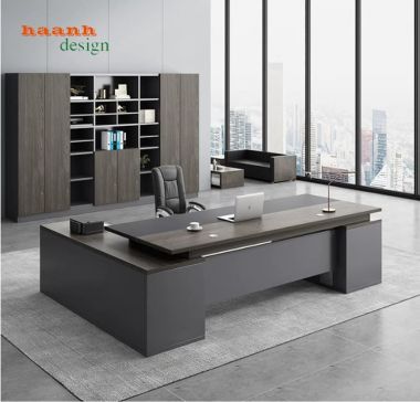 Xu Hướng Bàn Trưởng Phòng Hiện Đại Gỗ Công Nghiệp 2026-BTF 007