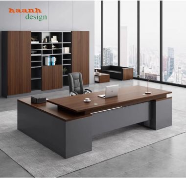 Xu Hướng Bàn Trưởng Phòng Hiện Đại Gỗ Công Nghiệp 2026-BTF 007