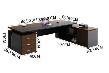 Xu Hướng Bàn Trưởng Phòng Hiện Đại Gỗ Công Nghiệp 2026-BTF 007