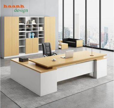 Xu Hướng Bàn Trưởng Phòng Hiện Đại Gỗ Công Nghiệp 2026-BTF 007