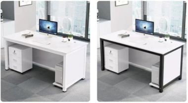 Bàn trưởng phòng gỗ công nghiệp khung vuông nhiều màu - BTF 008