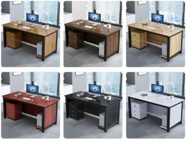 Bàn trưởng phòng gỗ công nghiệp khung vuông nhiều màu - BTF 008