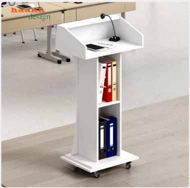 Bục phát biểu hội trường dáng cong phối màu đa dạng - BPB 011