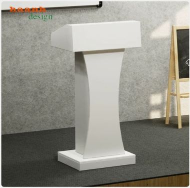 Bục phát biểu hội trường dáng cong phối màu đa dạng - BPB 011