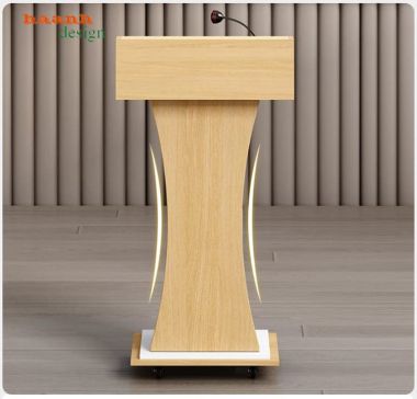 Bục phát biểu hội trường dáng cong phối màu đa dạng - BPB 011