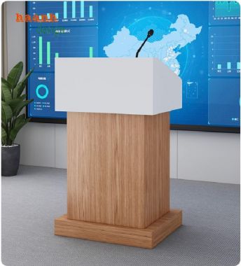 Bục phát biểu gỗ công nghiệp, nhiều mẫu vân gỗ hiện đại-BPB 007