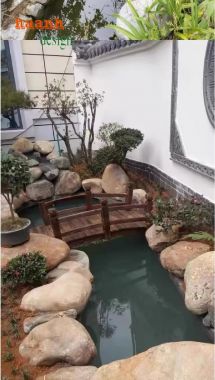 Cầu Gỗ Ngoài Trời Cao Cấp – Trang Trí Sân Vườn Ấn Tượng-CGN 010