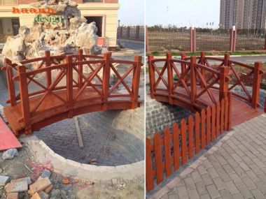 Cầu Ngoài Trời Gỗ Teak Tự Nhiên Chống Chịu Thời Tiết Tốt-CGN 013