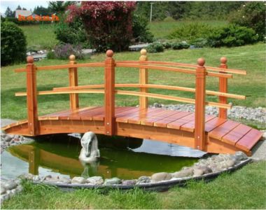 Cầu Ngoài Trời Gỗ Teak Tự Nhiên Chống Chịu Thời Tiết Tốt-CGN 013
