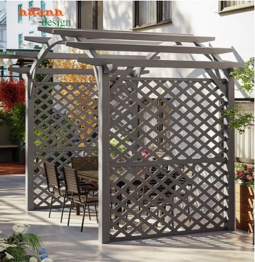 Dàn gỗ trang trí ngoài trời - Sự lựa chọn không gian sân vườn -DGT 002