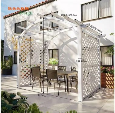 Dàn gỗ trang trí ngoài trời - Sự lựa chọn không gian sân vườn -DGT 002