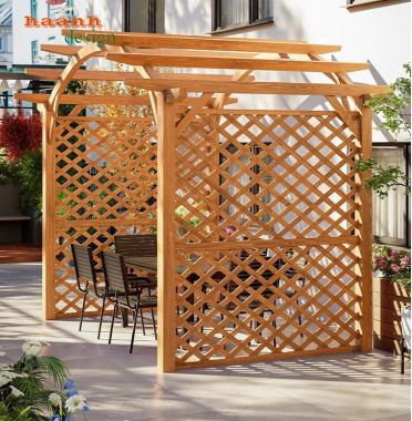 Dàn gỗ trang trí ngoài trời - Sự lựa chọn không gian sân vườn -DGT 002