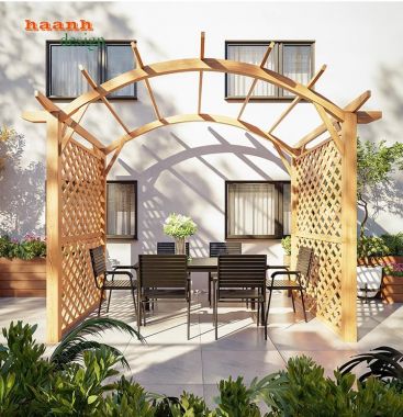 Dàn gỗ trang trí ngoài trời - Sự lựa chọn không gian sân vườn -DGT 002