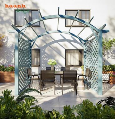 Dàn gỗ trang trí ngoài trời - Sự lựa chọn không gian sân vườn -DGT 002