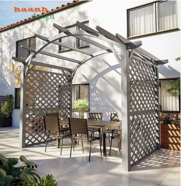 Dàn gỗ trang trí ngoài trời - Sự lựa chọn không gian sân vườn -DGT 002