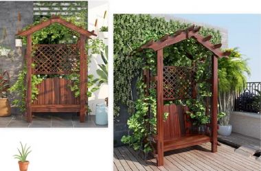 Sáng tạo dàn trang trí gỗ sân vườn tuyệt đẹp-DGT 005