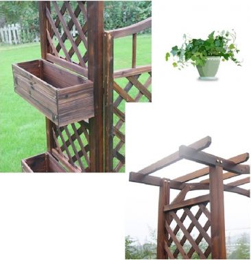 Sáng tạo dàn trang trí gỗ sân vườn tuyệt đẹp-DGT 005