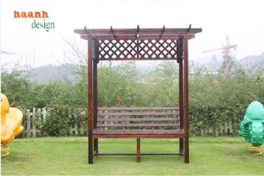 Sáng tạo dàn trang trí gỗ sân vườn tuyệt đẹp-DGT 005