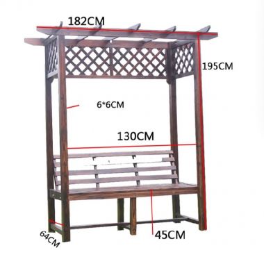 Sáng tạo dàn trang trí gỗ sân vườn tuyệt đẹp-DGT 005