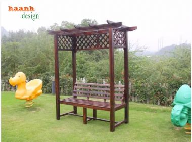 Sáng tạo dàn trang trí gỗ sân vườn tuyệt đẹp-DGT 005