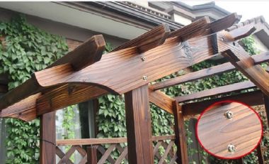 Sáng tạo dàn trang trí gỗ sân vườn tuyệt đẹp-DGT 005