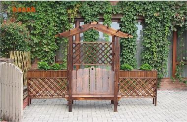 Sáng tạo dàn trang trí gỗ sân vườn tuyệt đẹp-DGT 005