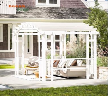 Khung gỗ trang trí sân vườn - Kết nối thiên nhiên,nghệ thuật-DGT 003