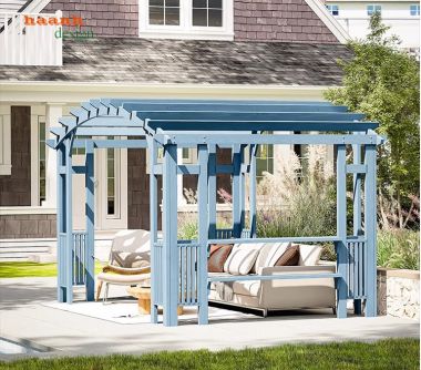 Khung gỗ trang trí sân vườn - Kết nối thiên nhiên,nghệ thuật-DGT 003