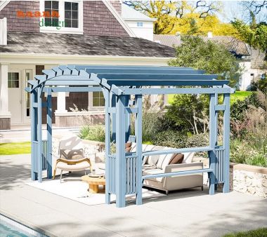 Khung gỗ trang trí sân vườn - Kết nối thiên nhiên,nghệ thuật-DGT 003