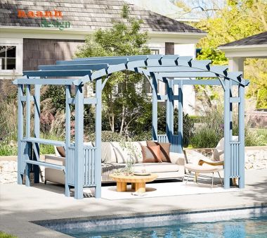 Khung gỗ trang trí sân vườn - Kết nối thiên nhiên,nghệ thuật-DGT 003