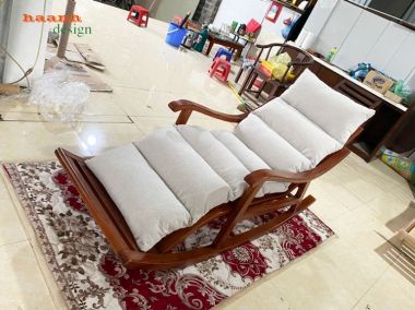 Ghế đọc sách gỗ gõ đỏ tự nhiên sản phẩm cho gia đình GBB 004