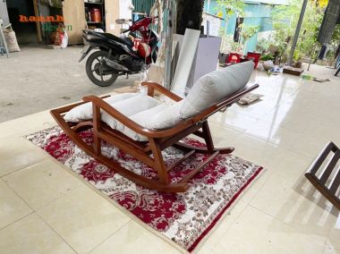 Ghế đọc sách gỗ gõ đỏ tự nhiên sản phẩm cho gia đình GBB 004